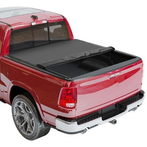 Whizmax Roll-Up Soft Vinyl Truck Bed 6.4 FT Tonneau Cover Compatible for 2002-2018 Dodge Ram 1500 2003-2016 Ram 2500 3500£¬Black - 1 of 4
