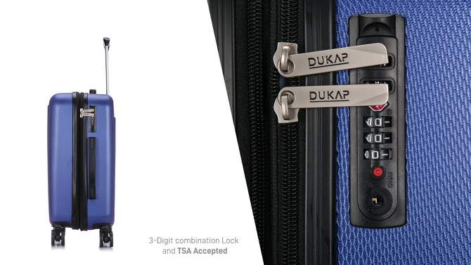 DUKAP Crypto Lightweight Hardside Carry On Spinner Suitcase, 2 of 10, play video
