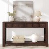 Coucheta 54" Long Console Table - Wooden Entryway Table with 2 Drawers & Open Shelf, Farmhouse Design for Behind Couch, Available in Finishes - 4 of 4