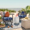 Metal Cutout Round Patio Accent Table - Room Essentials™ - 2 of 3