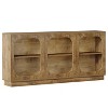 Hommoo 3-Tier Console Table with Storage Shelves Brown - 4 of 4