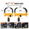 VEVOR Wheel Lock, 2 Packs Universal Wheel Clamp Lock, Adjustable Anti Theft Trailer Lock Wheel Clamp, Heavy-duty Steel Tire Lock for ATV RV SUV Car - 3 of 4