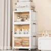22.05x13x13in 3Pcs Foldable Storage Bins with Lid Front Magnetic Door Collapsible Stackable Closet Organizer Containers with Wheels - 2 of 4