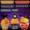 48Pcs Halloween Cupcake Toppers Wrappers Spider Web Pumpkin Zombie Disposable Artistic Bake Paper Cups for Theme Party Kitchen Cupcake Baking Supplies - 4 of 4