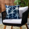 Indoor/Outdoor Maven Pillow - Navy/White - 18"X18" - Safavieh - 2 of 3