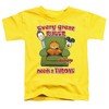 Toddler Boys' Garfield throne T-Shirt Yellow - 2 of 4
