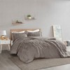 3Pcs Duvet Set, Solid Bedding Set, Polyester Bed Comforter - 2 of 4