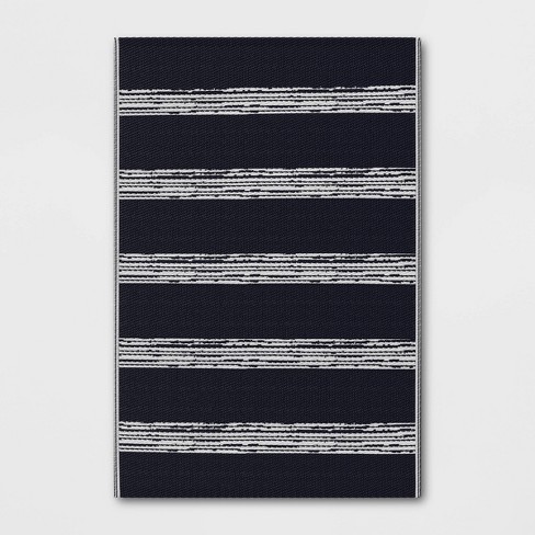 4 X 6 Outdoor Rug Dark Navy Stripe Room Essentials Target