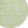 Artichoke Green Mint Green And Ivory Floral Washable Indoor Outdoor Area Rug - 4 of 4