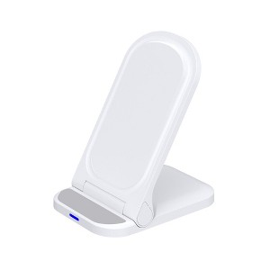 2-in-1 Foldable Wiress Charger and Phone Holder, Support Horizontal and Vertical Charging - 1 of 3