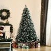 NicBex 6ft Snow Flocked Artificial Christmas Tree Hinged Full Tree with 800 Branches Tips and 61 Pinecones for Decoration, White - 4 of 4