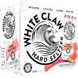 White Claw Ruby Grapefruit Hard Seltzer - 6pk/12 fl oz Slim Cans