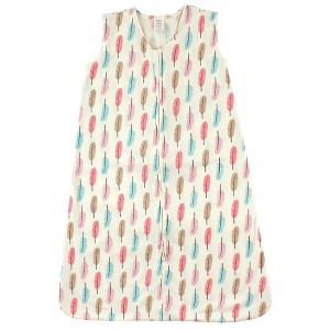 Touched by Nature Baby Girls Organic Cotton Sleeveless Wearable Sleeping Bag, Sack, Blanket, Feathers - 1 of 1