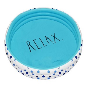 CocoNut Outdoor Rae Dunn 54" Mini/Kiddie Pool - Indigo Polka Dot Patterned - 1 of 4