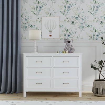 DaVinci Charlie 6-Drawer Double Dresser - White