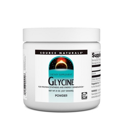 Glycine Powder (226.8 g) by Source Naturals, Inc.  -  8 oz Powder
