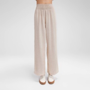 Women's Wide Shirred Waistband Straight Pants - Wild Fable™ - 1 of 4