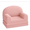 Kids Sofa Chair, 2-in-1 Convertible Toddler Couch & Lounger, Fold Out Teddy Fleece Children¡¯s Sofa Bed with Removable Washable Cover - 2 of 4