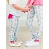 RuffleButts Baby Girls Ruched Bow Leggings - 2 of 3