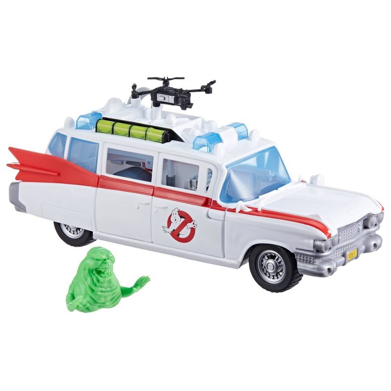 Ghostbusters Track and Trap Ecto-1 Toy Vehicle with Slimer Figure, 1 of 11