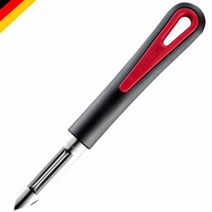 Westmark Peeler With Fixed Blade Gentle - Efficient Peeling for Fruits and Vegetables, Black/red - 1 of 1
