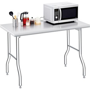 Heavy Duty Folding Stainless Steel Table 48x30x34inch, Single