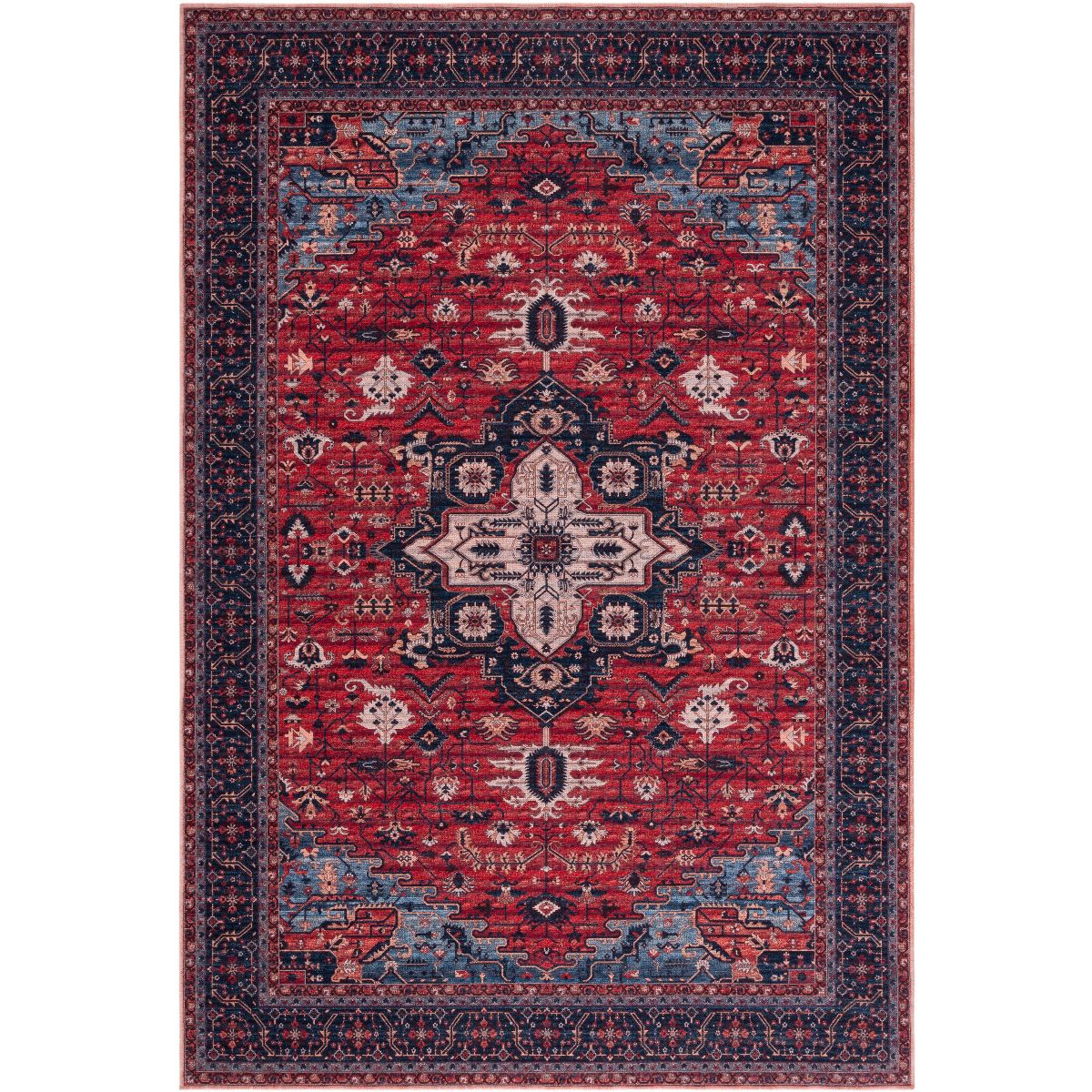 Serapi SEP560 Machine Washable Skid Resistant Power Loomed Indoor Rugs - Safavieh