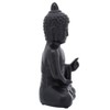 Sagebrook Home 10" Ceramic Buddha Sculpture - Contemporary Black Seated Buddha Statue - Decorative Table Accent For Home, Office, Yoga Studio. Gift - 3 of 4