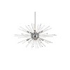 Elegant Lighting Sienna 32 inch crystal rod pendant in chrome - 3 of 4