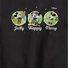 Boys' - Disney - Mickey and Minnie Jolly Happy Merry Christmas Graphic Long Sleeve Fleece Sweatshirt - 2 of 4