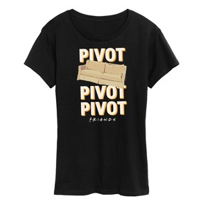 Women's - Friends - Couch Pivot Stacked Short Sleeve Graphic T-Shirt - 1 of 4