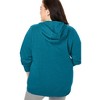 Woman Within Plus Size Better Fleece Zip-Front Hoodie - 3 of 4