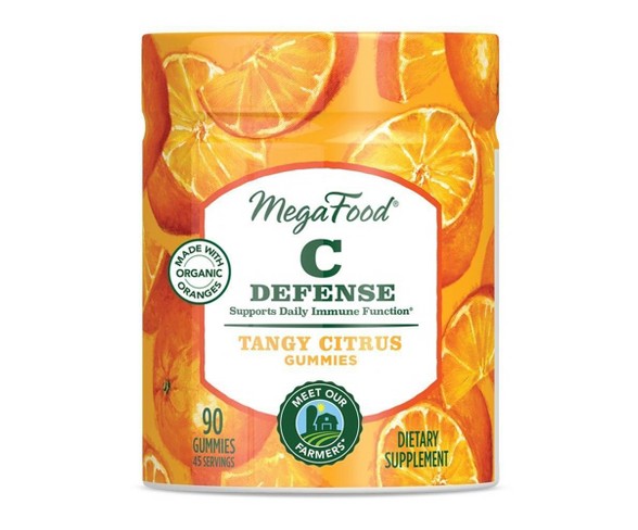 MegaFood  C Defense Vegan Gummies - Tangy Citrus - 90ct