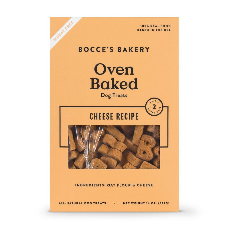 Bocce&#39;s Bakery Cheese Basic Wheat Free Dog Treats - 14oz, 1 of 5