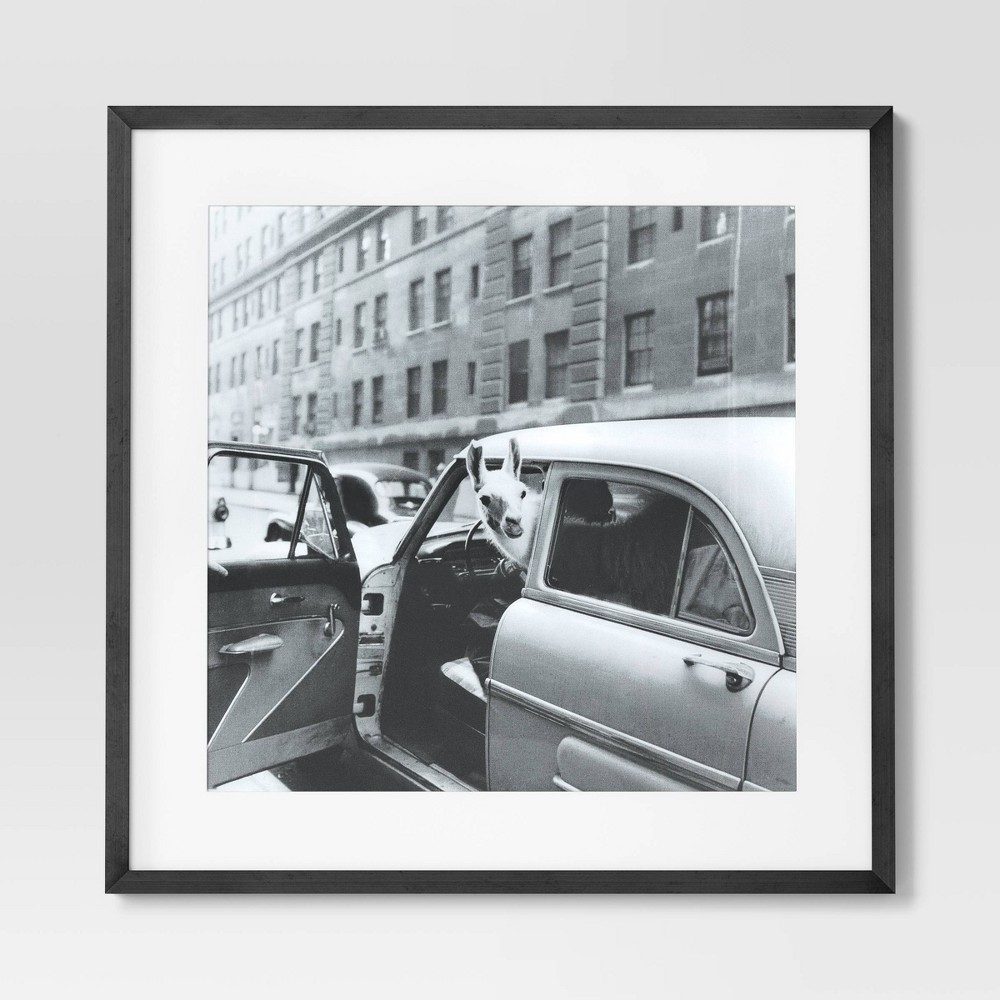 Photos - Wallpaper 24" x 24" 'Well Hello There' Framed Wall Poster - Threshold™