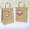 Big Dot of Happiness Tropical Christmas - Round Beach Santa Holiday Party To and From Gift Tags - Large Stickers - Set of 8 - 2 of 4