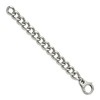 Black Bow Jewelry Men's Stainless Steel Large 15mm Curb Chain Bracelet - 8.5 Inch - 2 of 4
