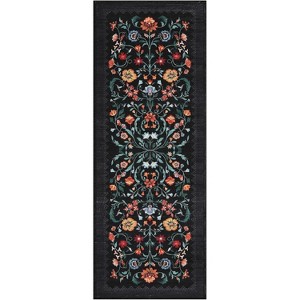 Washable Non-Slip Low Pile Floral Area Rug, Stain-Resistant Soft Indoor Carpet for Living Room, Bedroom, Nursery & Dining Room - 1 of 4