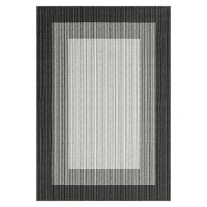 Washable Modern Bordered Rug Non Slip Low Pile Rug Soft Throw Floor Cover Abstract Foldable Indoor Carpet for Living Room Bedroom Playroom Nursery - 1 of 4