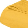 HomeRoots King Gold Cotton Basketweave Geometric Blanket - 4 of 4