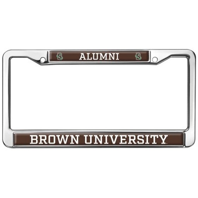 Brown University Alumni Logo Full Size Standard License Plate Metal Frame