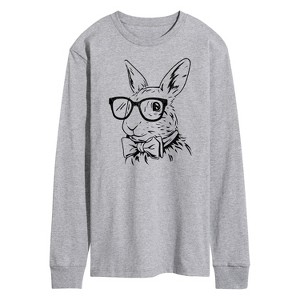 Men's - Instant Message - Bunny Bowtie Long Sleeve Graphic T-Shirt - 1 of 4