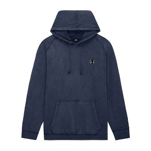 Dalix Butterfly Embroidery Washed Hoodie Sweatshirt Hoodie Fleece Relaxed Fit Lounge Womens - 1 of 4