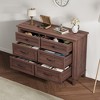 Garvee 6 Dresser for Bedroom, 47.2" Wide Drawer Dresser with Storage Freestanding, Wooden Closet Storage Chest for Living Room, Bedroom - 4 of 4