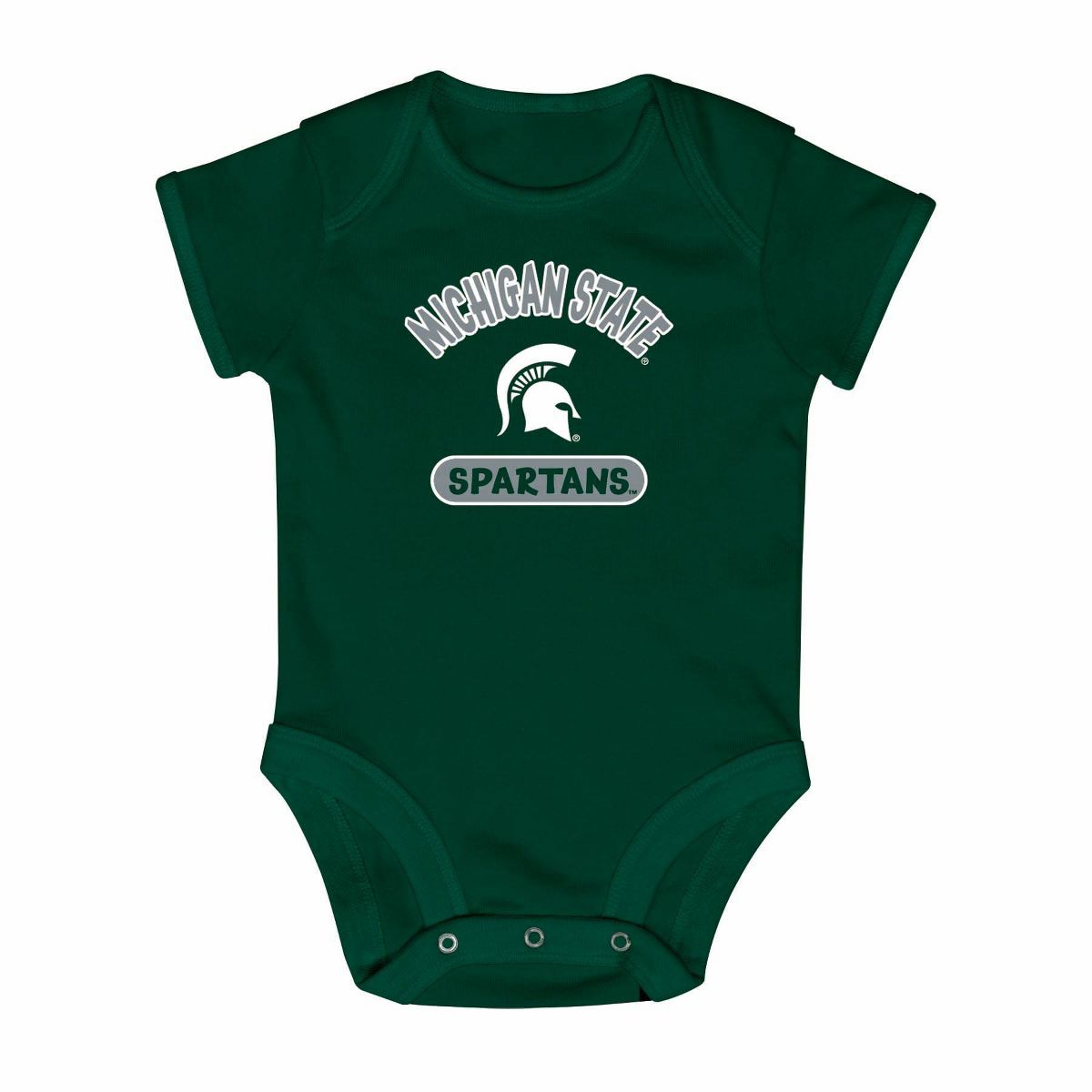 NCAA Michigan State Spartans Newborn 2pk Bodysuit - thumbnail 2