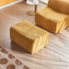 Sapphtopaz Ultra-Comfortable Velvet Sofa Chair with Footrest Upholstered Lounge Boneless Couch with Foam Filled Cloud Sofa Chair for Bedroom - 4 of 4