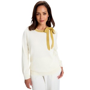 Jessica London Tie-Neck Sweater - 1 of 4