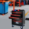 Belatt 6-Drawer Rolling Tool Chest - Lockable Mobile Cabinet, Ball-Bearing Drawers, 4 Wheels with Brakes & Steel Countertop - 4 of 4