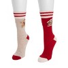 MUK LUKS Women's Novelty Cozy Lounge Socks 2 Pack - 2 of 3