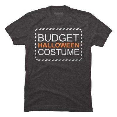Men's Design By Humans Budget Halloween By rock3tman T-Shirt